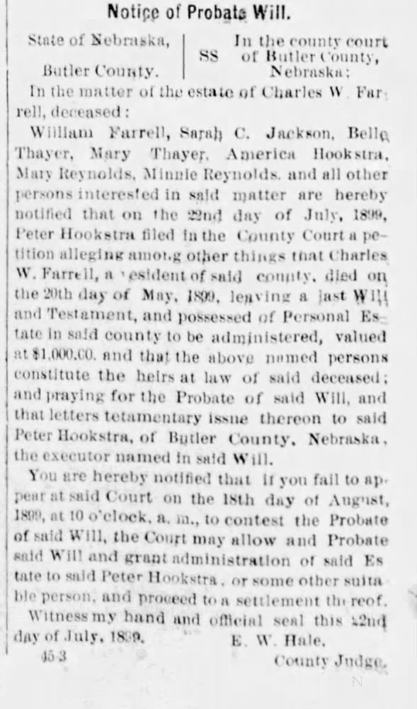 Clipping from The Banner-Press